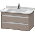 Duravit Ketho Wall-Mounted Vanity Unit Kt664404343 Basalt Matt KT664404343